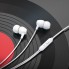 Наушники проводные вакуумные HOCO M94 universal earphones with microphone Белые