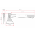 Топор 800 г, ручка пекан, 48-57 HRC INTERTOOL HT-0257