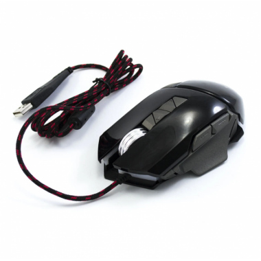 Игровая компьютерная проводная мышка USB Jedel GM770 с подсветкой Чёрный
