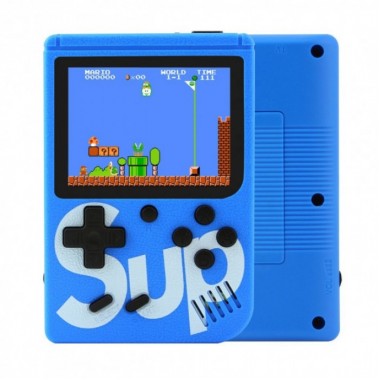 Игровая консоль приставка с дополнительным джойстиком dendy SEGA 400 игр 8 Bit SUP Game Синий