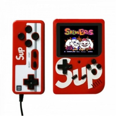 Игровая консоль приставка с дополнительным джойстиком dendy SEGA 400 игр 8 Bit SUP Game Красный