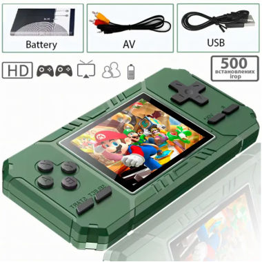 Игровая консоль приставка с дополнительным джойстиком dendy SEGA S8 520 в 1 Зелёная