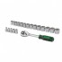 Набор торцевых головок с трещоткой 3/8" 20 ед., 72 зуба, Cr-V INTERTOOL ET-6020