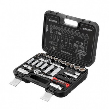 Набор инструментов 3/8", 39 ед., Cr-V STORM INTERTOOL ET-8039
