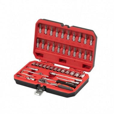 Набор инструментов 1/4" 48ед INTERTOOL ET-9048 В кейсе