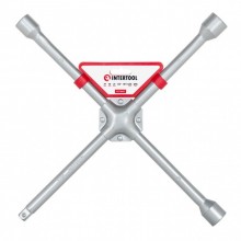 Ключ баллонный крестовый, укрепленный, 1/2", 406×16 мм, 17×19×21 мм, INTERTOOL HT-1603 Ключ баллонный крестовый, укрепленный, 1/2", 406×16 мм, 17×19×21 мм, INTERTOOL HT-1603
