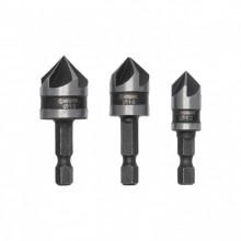 Набор зенкеров 12,16,19 мм 3шт INTERTOOL SD-5005