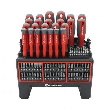 Набор отверток с комплектом насадок 114 ед. INTERTOOL VT-3372