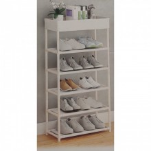 Полка стойка органайзер для обуви на 5 полок Shoe Rack YH9806-5 Белая Полка стойка органайзер для обуви на 5 полок Shoe Rack YH9806-5 Белая