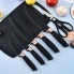 Силиконовый кухонный набор принадлежностей с деревянной ручкой Kitchenware Set 19 предметов Чёрный со вставками