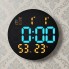 Электронные часы настенные с пультом 26 см от USB, SM-602 с термометром и гигрометром (53752)