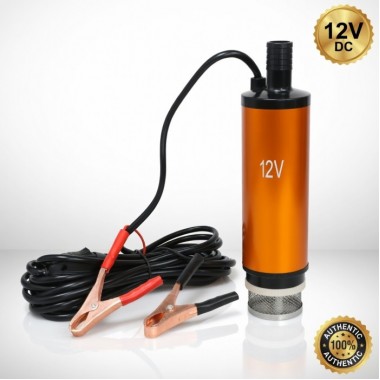 Насос электрический для перекачки дизельного топлива 12V Матовый с крокодилами
