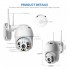 Камера наружная поворотная уличная CAMERA CAD N3 APP WIFI IP 2.0mp белая