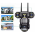 Камера наружная поворотная уличная WIFI V380 SC28-W FULL-HD 4Mp Ночная сьемка 4 объектива