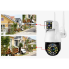 Камера видеонаблюдения двухобъективная уличная поворотная SC-01 WIFI IP 360/90 V380PRO 2+2.0mp