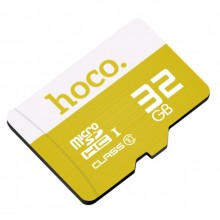 Карта памяти Hoco Micro SDHS 32GB Жёлтая Карта памяти Hoco Micro SDHS 32GB Жёлтая