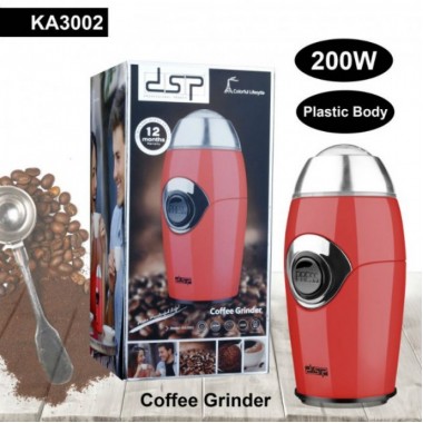 Кофемолка электрическая для дома 50г 200Вт DSP КА3002А Красная