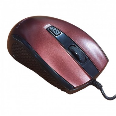 Компьютерная мышь USB Grunhelm M-342WD Чёрная с красным