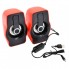 Компьютерные колонки акустика 2.0 USB FnT FT-185 Красные
