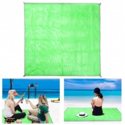 Коврик-подстилка для пикника или моря анти-песок Sand Free Mat 200x200 см Зелёный