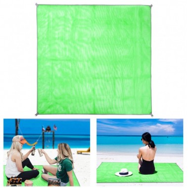 Коврик-подстилка для пикника или моря анти-песок Sand Free Mat 200x200 см Зелёный