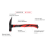 Кровельный молоток 600 г. ручка из фибергласа INTERTOOL HT-0230
