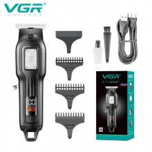 Машинка для стрижки волос VGR V-918, триммер, 4 насадки, LED дисплей Машинка для стрижки волос VGR V-918, триммер, 4 насадки, LED дисплей