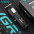 Машинка для стрижки волос VGR V-918, триммер, 4 насадки, LED дисплей