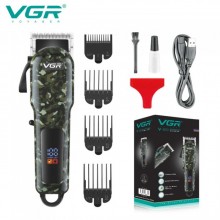 Машинка для стрижки волосся аккумуляторная VGR V-665 Professional, 4 насадок, LED Display Машинка для стрижки волосся аккумуляторная VGR V-665 Professional, 4 насадок, LED Display