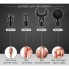 Массажер Аккумуляторный для тела мышечный портативный ручной 4 насадки Fascial Gun GB-820 Серый