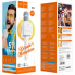 Микрофон с караоке, Bluetooth, AUX, 1200 мАч, HOCO BK5 Cantando, Белый
