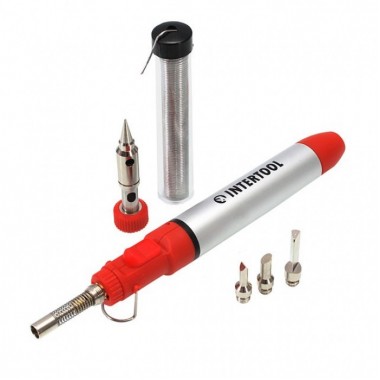Микрогорелка 12 мл. с комплектом аксессуаров 7 ед. INTERTOOL GB-0005