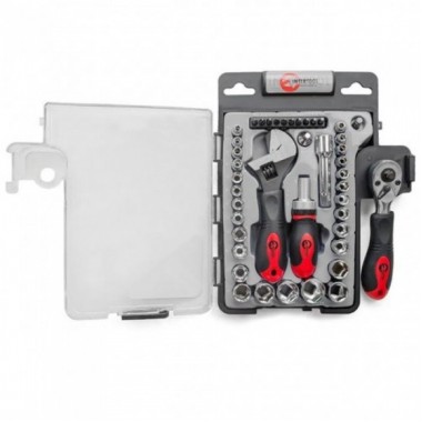 Набор инструмента 43 ед., 3/8" & 1/4", Cr-V INTERTOOL ET-6003