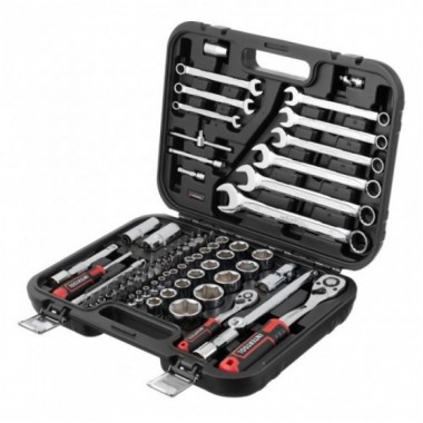 Набор инструментов 1/2" & 1/4", 82ед., Cr-V STORM INTERTOOL ET-8082