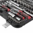 Набор инструментов 1/2" + 1/4", Cr-V, 110 ед., головки: 4-32 мм, биты 35 ед, STORM INTERTOOL ET-8110