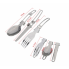 Набор туристической металлической посуды для походов Camping cooking DM 308 с карабином Черный