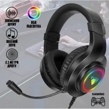 Наушники игровые полноразмерные JEDEL GH248 проводные с микрофоном Чёрные Наушники игровые полноразмерные JEDEL GH248 проводные с микрофоном Чёрные