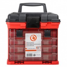 Органайзер для метизов с выдвижными секциями 11", 279*184*260 мм INTERTOOL BX-4020 Органайзер для метизов с выдвижными секциями 11", 279*184*260 мм INTERTOOL BX-4020