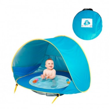Палатка детская с бассейном автоматическая (WM-BABY POOL) Синяя