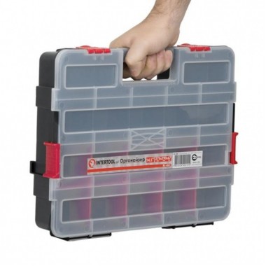 Пластиковый органайзер для инструментов 14,5” 375*280*67 мм INTERTOOL BX-4021