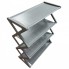Полка стойка органайзер для обуви на 4 полки Shoe Rack Серая