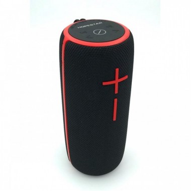 Портативная Bluetooth колонка Hopestar P21 ФМ, MP3, USB Чёрная с красным