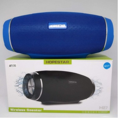 Портативная bluetooth колонка спикер Hopestar H27 Синяя