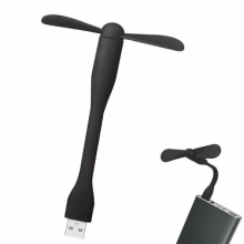 Портативный гибкий USB мини вентилятор для ноутбука, powerbank Черный Портативный гибкий USB мини вентилятор для ноутбука, powerbank Черный
