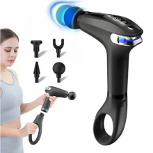 Портативный ручной массажер пистолет с 4 насадками Fascial Gun HB-005 Массажный вибрационный пистолет Портативный ручной массажер пистолет с 4 насадками Fascial Gun HB-005 Массажный вибрационный пистолет