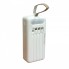 Power bank ENERX 40000mAh PD22,5W + быстрая зарядка батарея зарядка 4 встроенных кабеля Белый