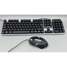 Проводная клавиатура с подсветкой + мышка XSTRIKE X-1014 RGB USB с подсветкой Проводная клавиатура с подсветкой + мышка XSTRIKE X-1014 RGB USB с подсветкой