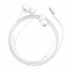 Проводные наушники вакуумные 3.5mm HOCO M60 Perfect Sound Universal с микрофоном 1.2m Белые