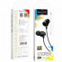 Проводные наушники вакуумные 3.5mm HOCO M60 Perfect Sound Universal с микрофоном 1.2m Чёрные