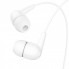 Проводные наушники вакуумные 3.5mm HOCO M97 Enjoy с микрофоном 1.2m Белые